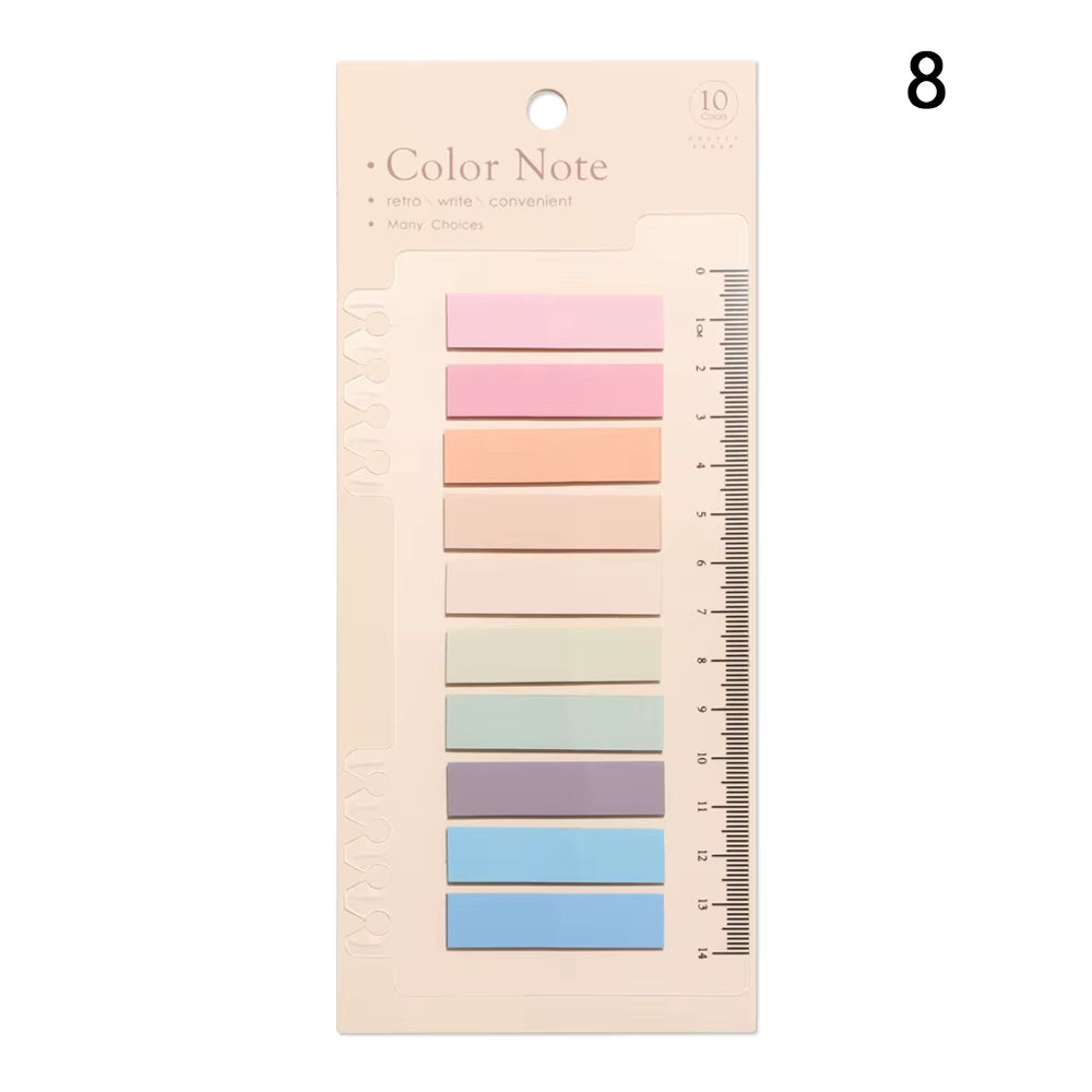 200 Sheets Novelty Sticky Notes Loose-Leaf Memo Pad Paster Sticker Index Flags Tab Strip Label Bookmark Stationery Office Supply