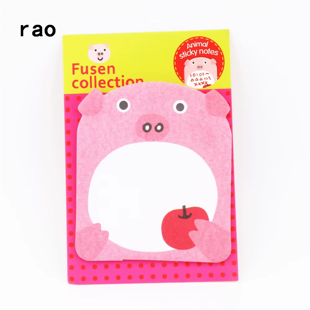 Charming 070 Animal Series Memo Pad Sticky Notes Bookmark Point It Sticker Paper Office School Supplies Writing Pads Notebooks