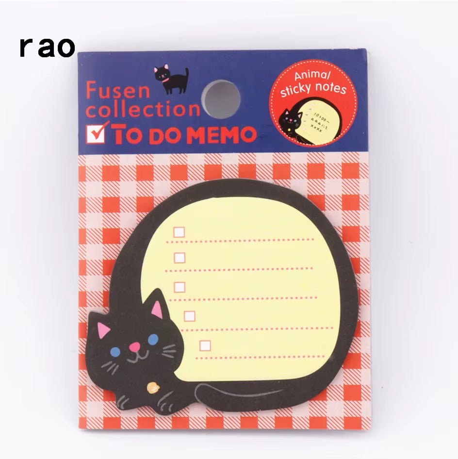 Charming 070 Animal Series Memo Pad Sticky Notes Bookmark Point It Sticker Paper Office School Supplies Writing Pads Notebooks