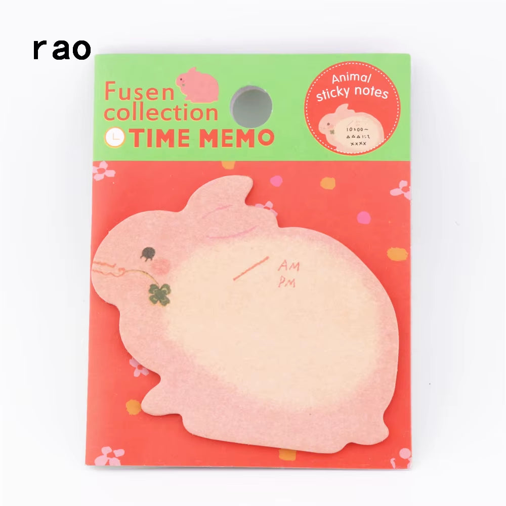 Charming 070 Animal Series Memo Pad Sticky Notes Bookmark Point It Sticker Paper Office School Supplies Writing Pads Notebooks