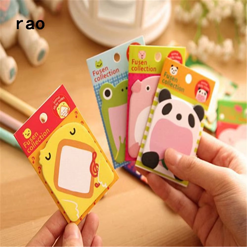 Charming 070 Animal Series Memo Pad Sticky Notes Bookmark Point It Sticker Paper Office School Supplies Writing Pads Notebooks