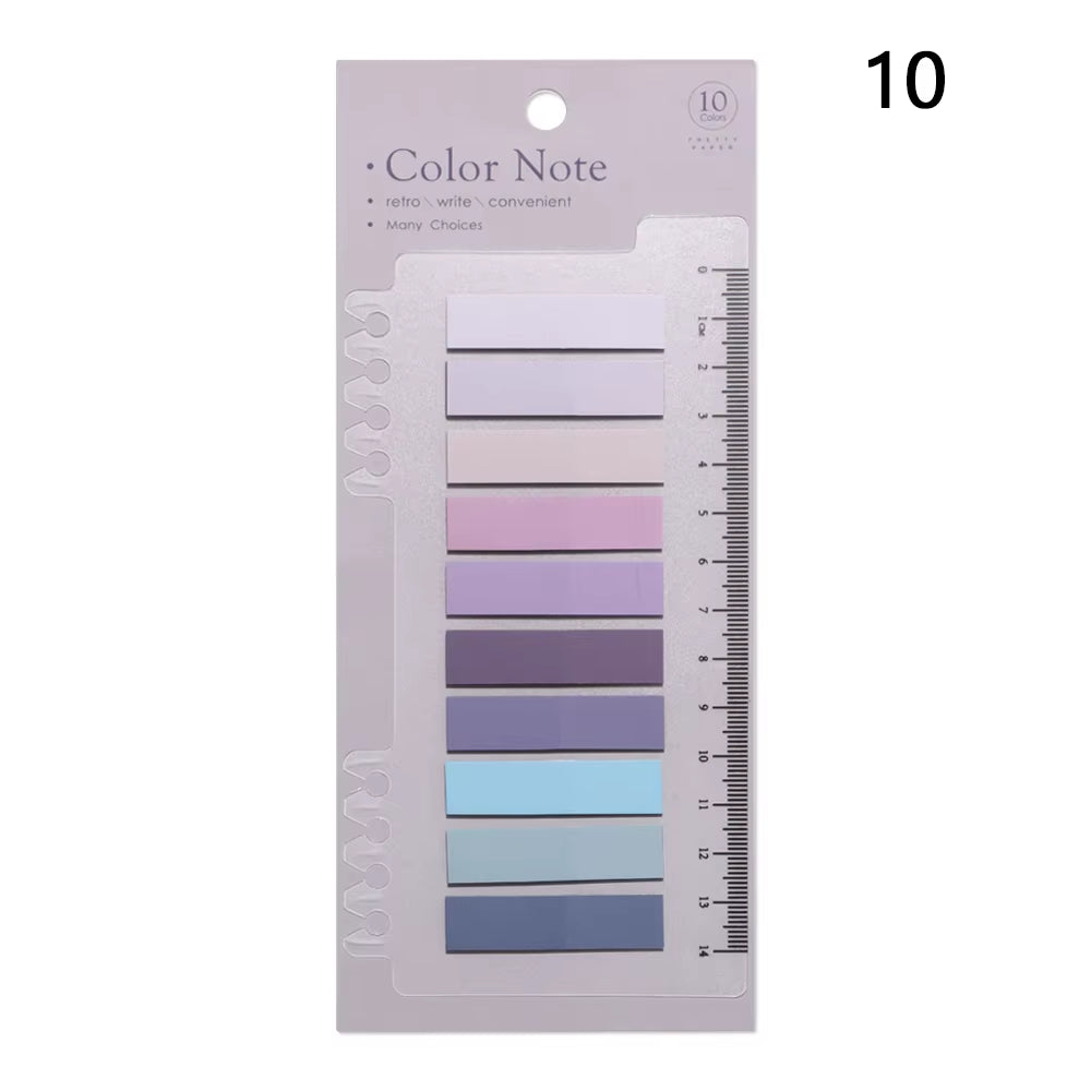 200 Sheets Novelty Sticky Notes Loose-Leaf Memo Pad Paster Sticker Index Flags Tab Strip Label Bookmark Stationery Office Supply